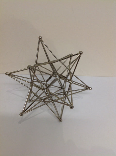 Silver Metal Decorative Star Stand