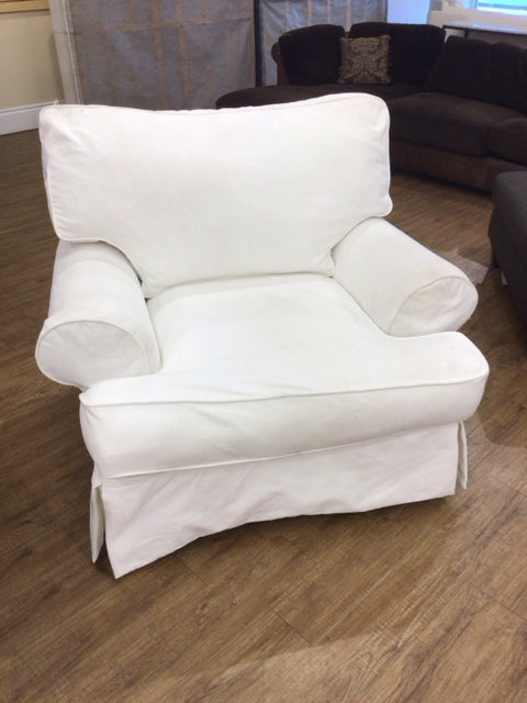 White Slipcover Chair