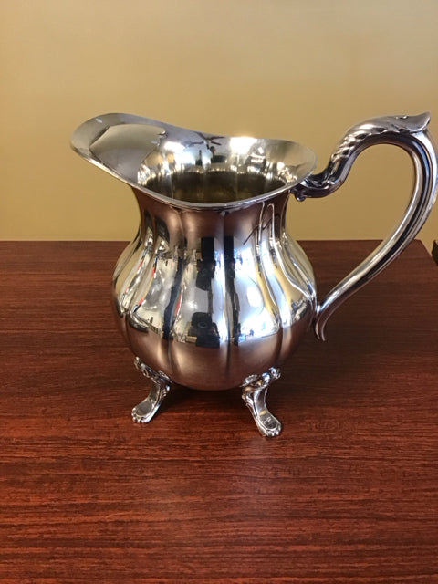 9" Silver Plated Water Pitcher