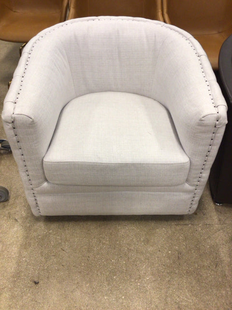 Linen Barrel Chair