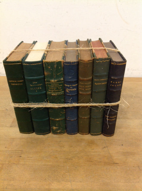 Set Of 7 Decorative Books