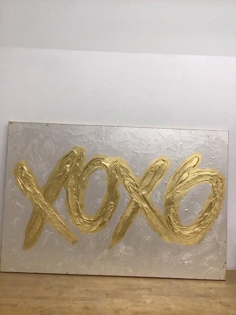 59.5"x40" Z Gallerie XOXO Metallic Art