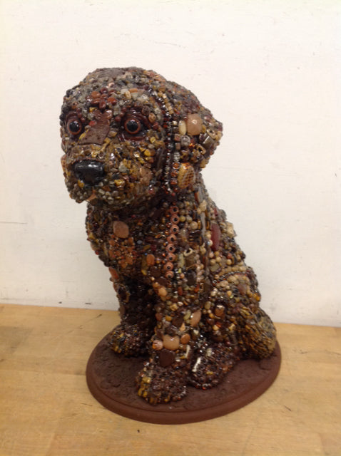 19" X 14" Lab Dog Brownie By Susan David