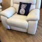 AS-IS Cream Rocking Power Recliner(Mark On Arm)