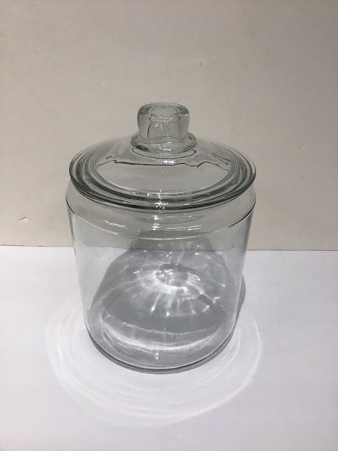 10" Glass Canister w/Glass Lid
