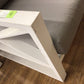 92.75" X 36" X 34" AS-IS City Furniture Linear White Dark Gray Aluminum Sofa