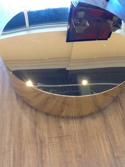 Coffee Table- Gold Sphere Mirror