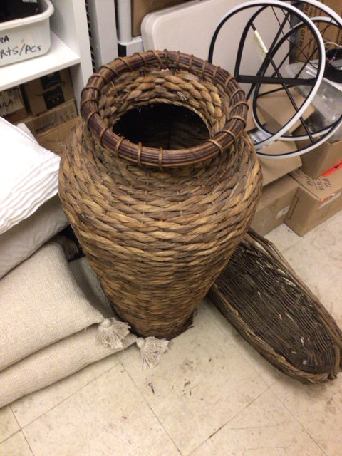 Rattan Floor Vase