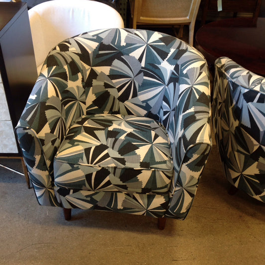 Kevin Charles "Staccato" Navy Accent Chair