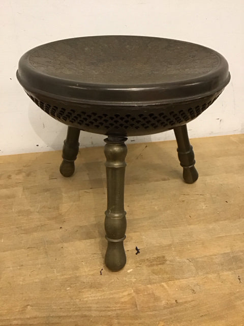 13.5" Ankar Metal/Brass Foot Stool