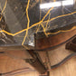 76.75"W × 25" Henredon Historic Natchez Collection Marble Top Mahogany Sideboard