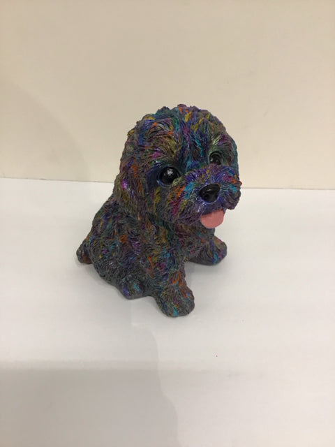 8x7 "Luna" Multicored Dog By Susan David