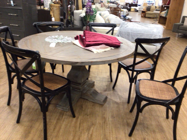 Set Of 6 Black Dining Chairs