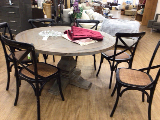 Set Of 6 Black Dining Chairs