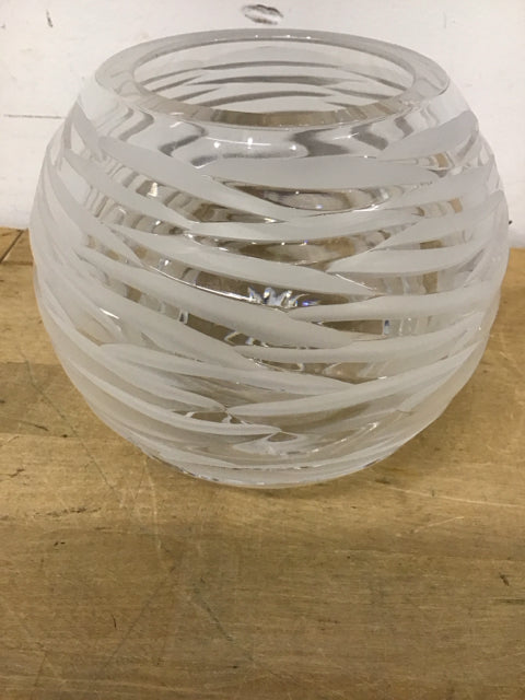 5.5" Bombay Frosted Glass Globe Vase