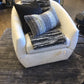 38" X 36" X 33" AS-IS Baers Huntington House Contemporary Swivel Chairs