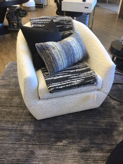 38" X 36" X 33" AS-IS Baers Huntington House Contemporary Swivel Chairs