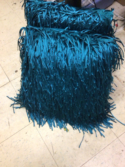 Teal Tasel Pillow