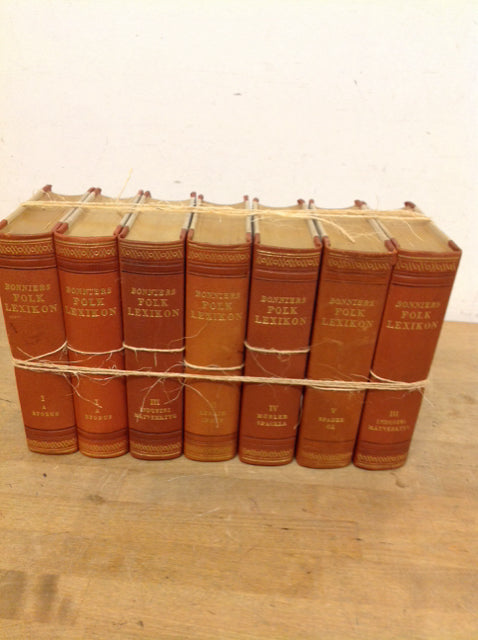 Set Of 7 Decorative Books