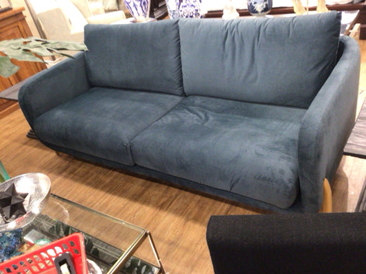 82" Green Upholstered Sofa