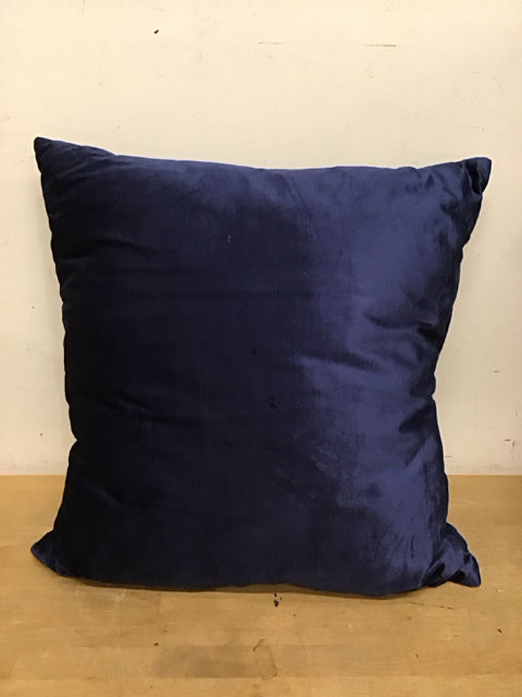 23" Blue Velvet Pillow