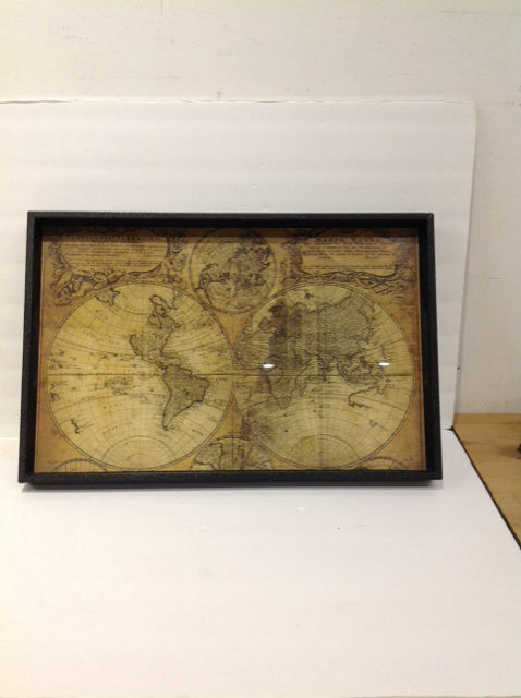 23x15 World Map Tray