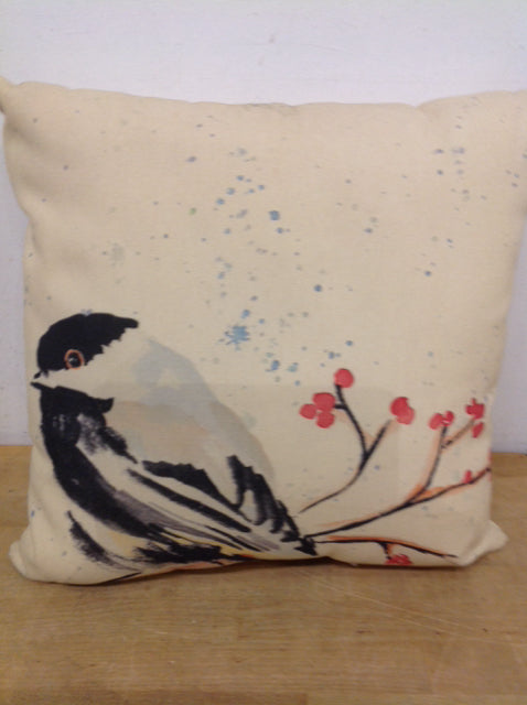 Pillow- 16" Tan Bird