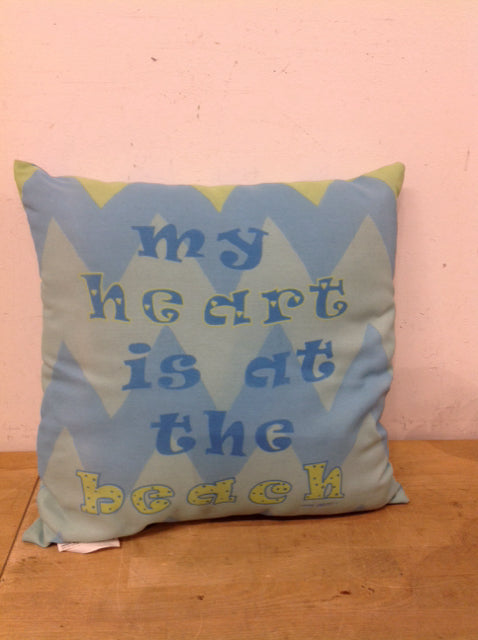 Heart at the Beach Pillow