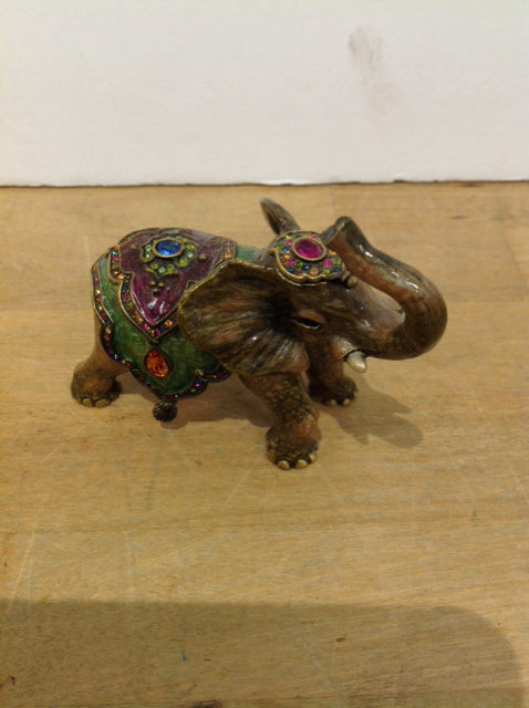 3" Jay Strongwater Elephant w/Crystals
