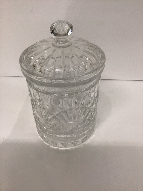 8" Godinger Shannon Crystal Biscuit Jar
