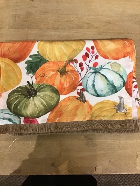 73"x13" Fall Pumpkin Runner