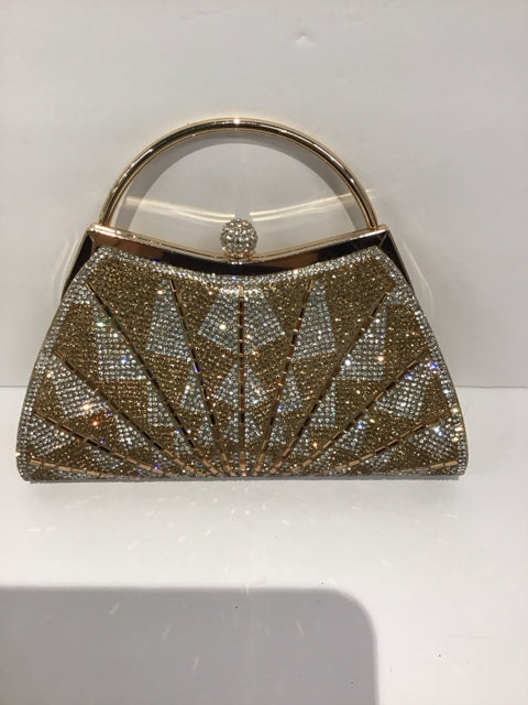 Gold/Silver Rhinestone Evening Bag