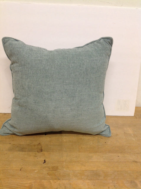 Sq Teal Linen Pillow