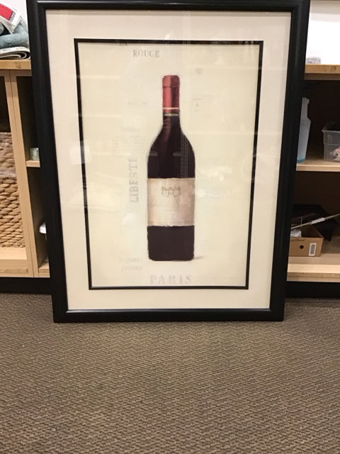 34"x44" Framed Rouge Wine Print