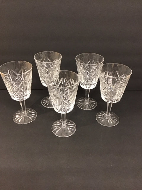 Set/5 Waterford Clare Water Glasses