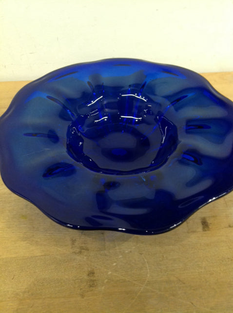 Bowl- 11" Colbalt Blue Glass