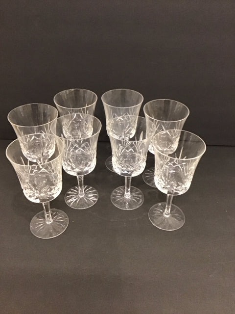 Set/8 Astral Crystal Questa Water Goblets