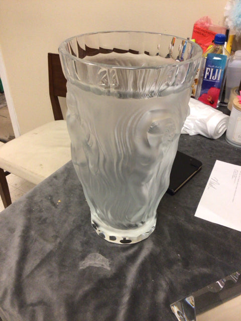 13" Desna Frosted Vase