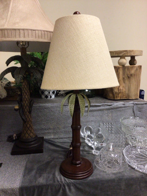 Plam Tree Table Lamp W/Shade