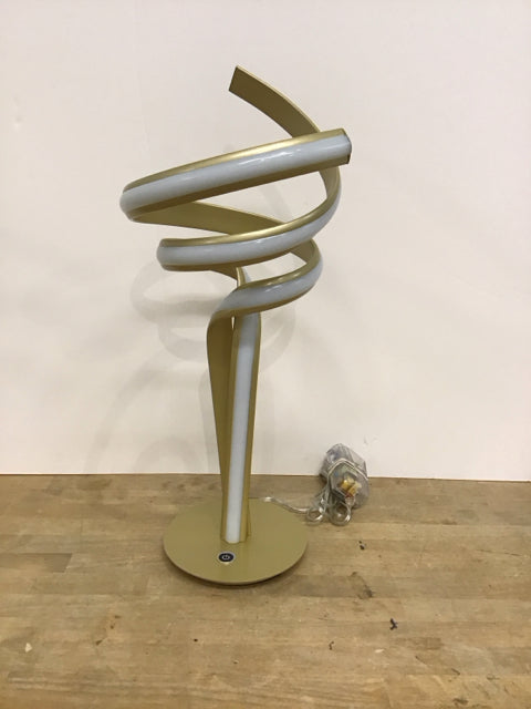22" Gold Brushed Metal Munich LED Table Lamp
