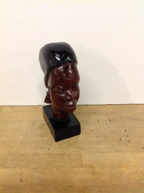9" Carved African Wood Sculpture