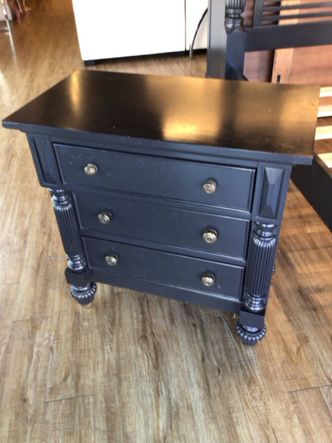 Lane Furniture National Geographic Collection Dark Grey Three Drawer Nightstand