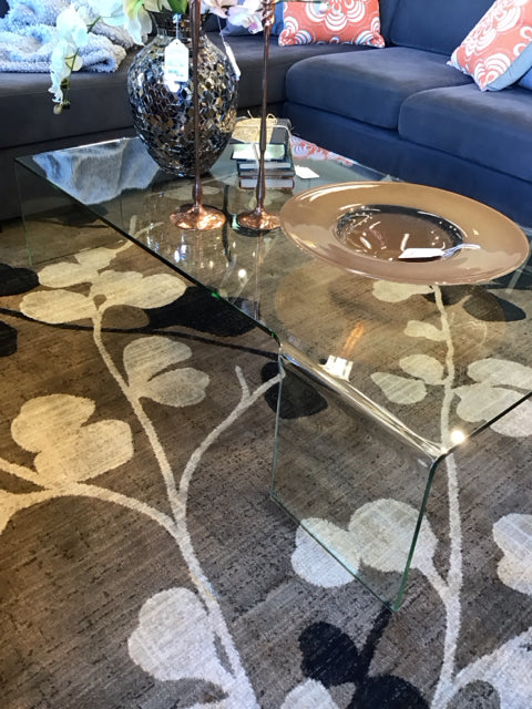 52" Glass Coffee Table