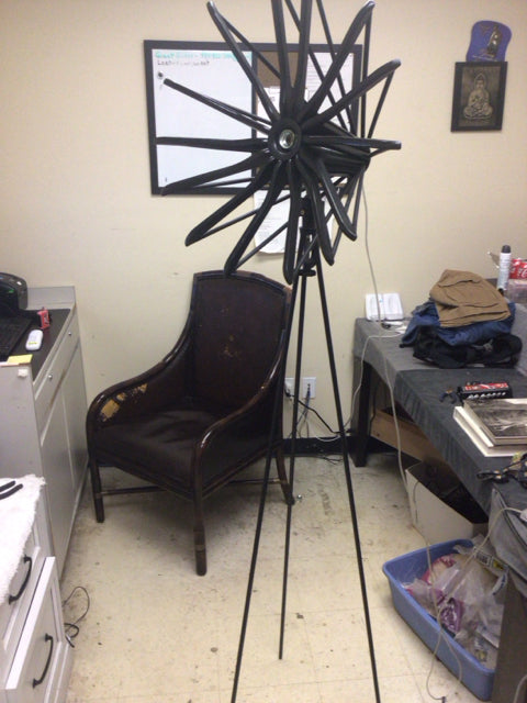 DIY Hanger Starburst Black Floor Lamp