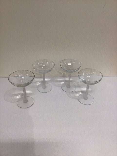 Set/4 Morgantown Pygon Champagne Glasses