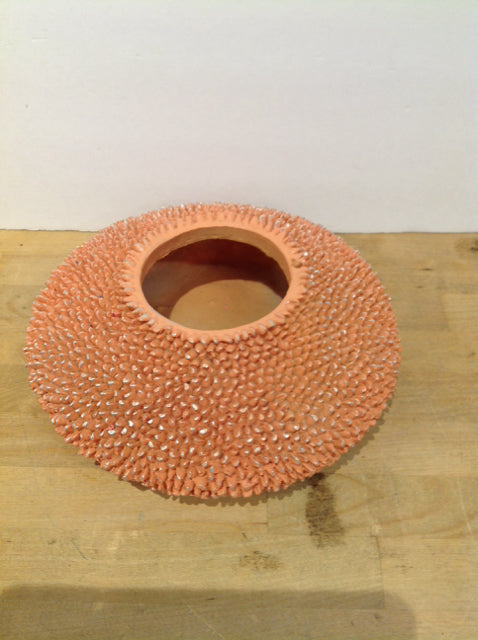 6"Hx10"W Coral Like Ceramic Vase