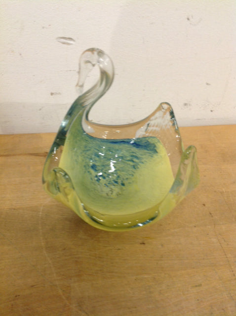 Bowl- 5" Murano Glass Swan