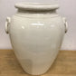 21"x18" Cream Glazed Pottery Vase
