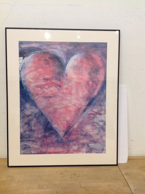 27x33" Framed Heart Print on Paper