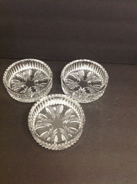 Set/3 Waterford Crystal Wine Coasters